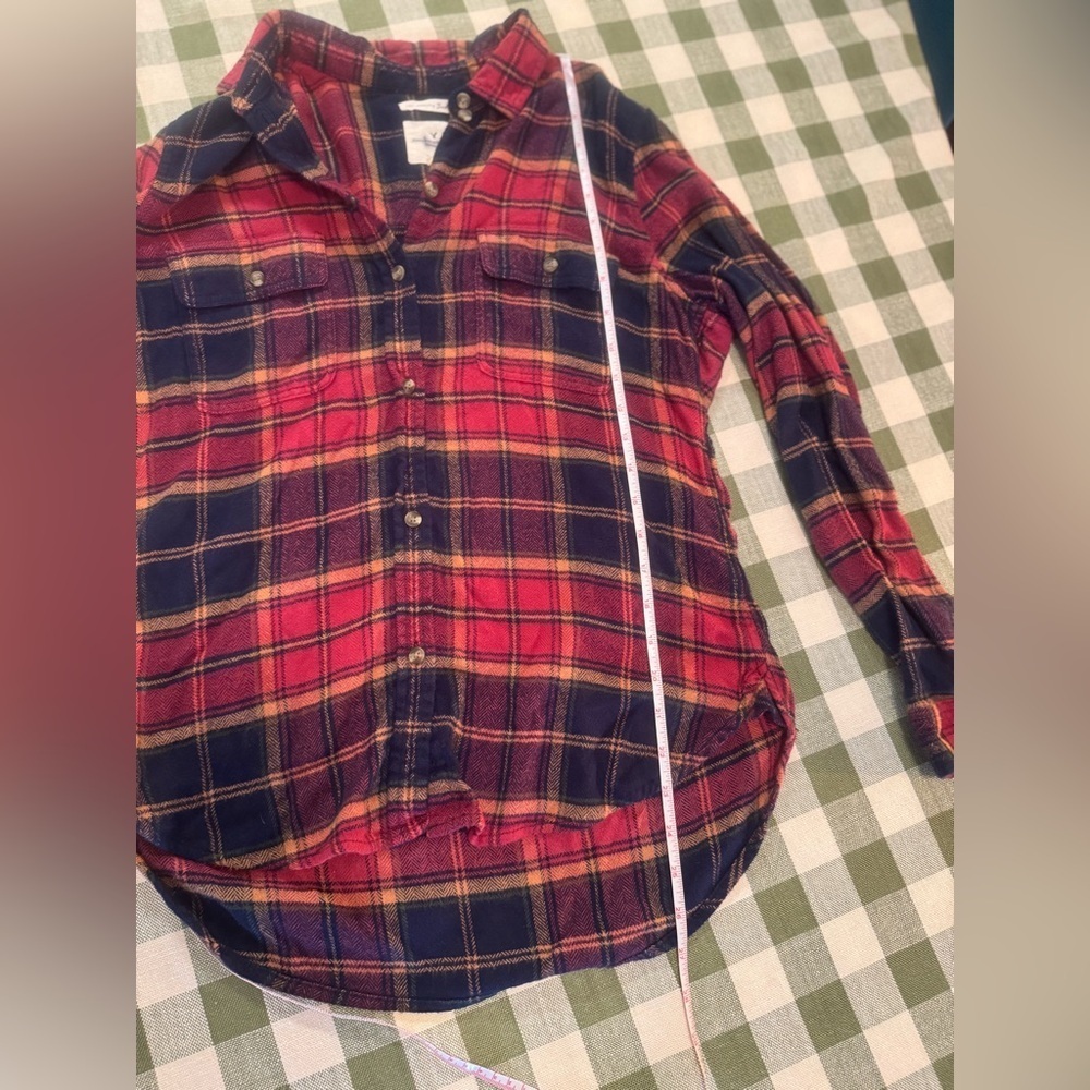 American Eagle Outfitters Women’s Buttondown Soft Flannel - Picture 5 of 10